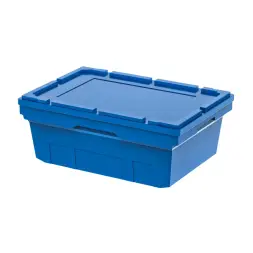 Контейнер пластиковый вкладываемый INSTORE, 600х400х220 мм, синий [KV 6422]