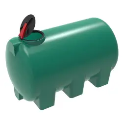 Емкость H 3000л зеленая с откидной крышкой