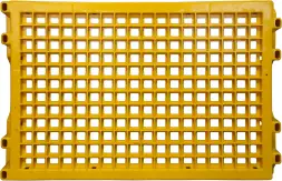 Ящик пластиковый перфорированный, 600x400x152 мм, 27 л, зеленый [403]