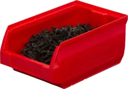 Ящик (лоток) пластиковый сплошной, 170x105x75 мм, 1.34 л, синий [5001]